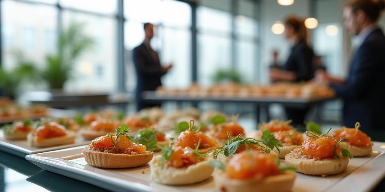 Modernes Corporate Catering in einem hellen Berliner Büro